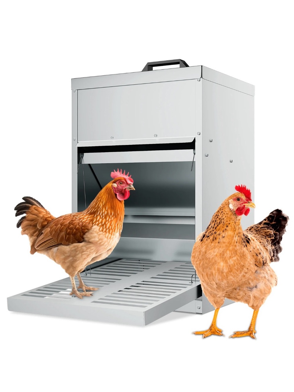 BRAND NEW CHICKEN FEEDER STAINLESS STEEL 33LBS CAPACITY 🐔😍❗️